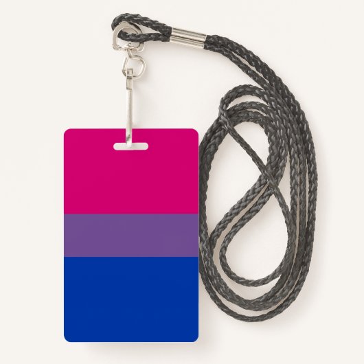 Bisexual Pride Flag Badge (Voorkant met draagriem)