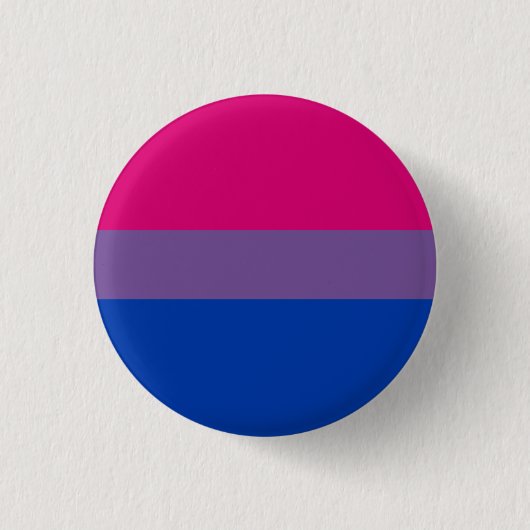 Bisexual Pride Flag Badge Ronde Button 3,2 Cm (Voorkant)