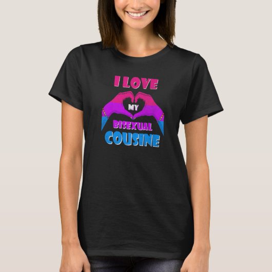 Bisexual Pride Flag Bi Flag I Love My Bisexual Cou T-shirt (Voorkant)