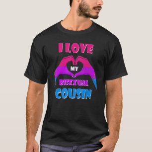 Bisexual Pride Flag Bi Flag I Love My Bisexual Cou T-shirt