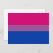 Bisexual Pride Flag Briefkaart (Voorkant / Achterkant)
