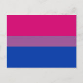 Bisexual Pride Flag Briefkaart (Voorkant)