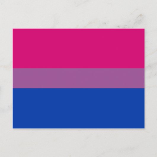 Bisexual Pride Flag Briefkaart (Voorkant)