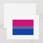 Bisexual Pride Flag Briefkaart (Voorkant / Achterkant)