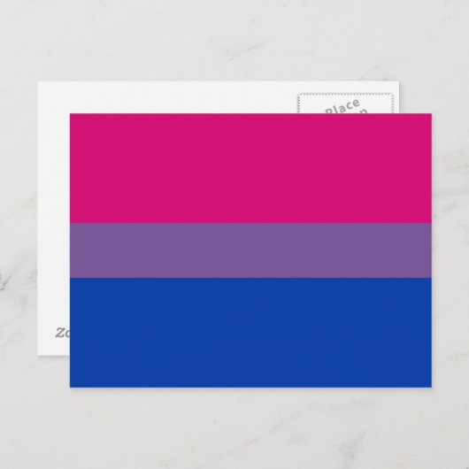 Bisexual Pride Flag Briefkaart (Voorkant / Achterkant)