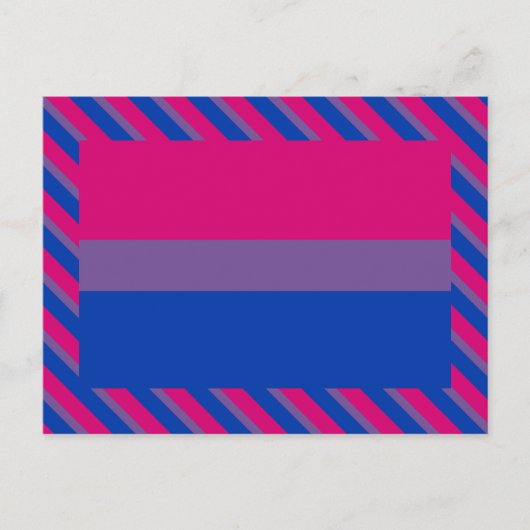 Bisexual Pride Flag Briefkaart (Voorkant)