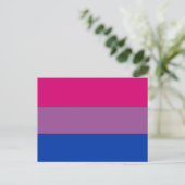 Bisexual Pride Flag Briefkaart (Staand voorkant)