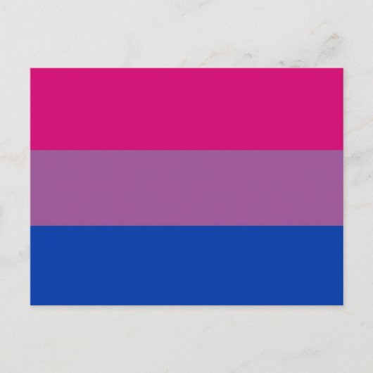 Bisexual Pride Flag Briefkaart (Voorkant)