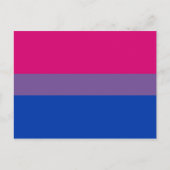 Bisexual Pride Flag Briefkaart (Voorkant)