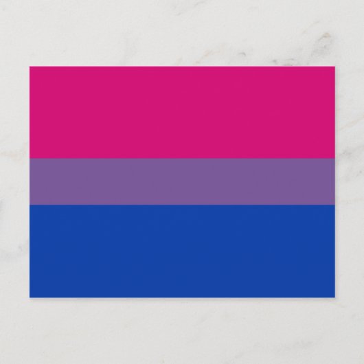Bisexual Pride Flag Briefkaart (Voorkant)