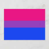 Bisexual Pride Flag Briefkaart (Voorkant)