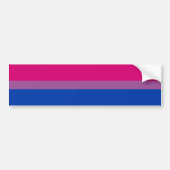 Bisexual Pride Flag Bumpersticker (Voorkant)