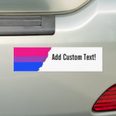 Bisexual Pride Flag Bumpersticker (Op auto)