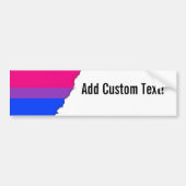 Bisexual Pride Flag Bumpersticker (Voorkant)
