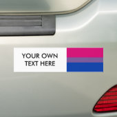 Bisexual Pride Flag Bumpersticker (Op auto)