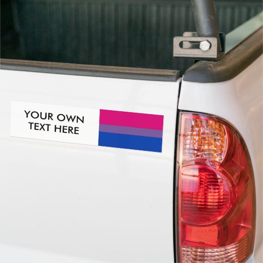 Bisexual Pride Flag Bumpersticker (Op Truck)