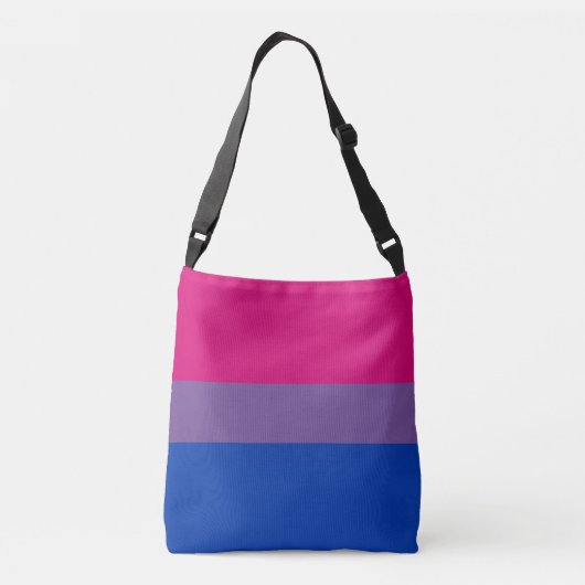 Bisexual Pride Flag Crossbody Tas (Achterkant)