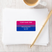 Bisexual Pride Flag Etiket (Insitu)