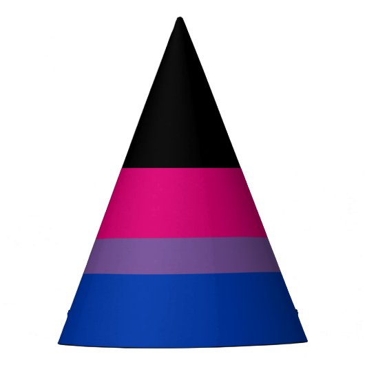 Bisexual Pride Flag Feesthoedjes (Voorkant)