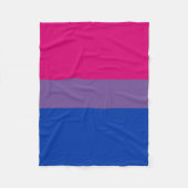 Bisexual Pride Flag Fleece Deken (Voorkant)