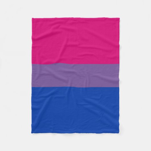 Bisexual Pride Flag Fleece Deken (Voorkant)