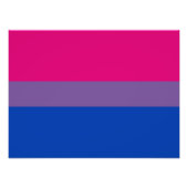 Bisexual Pride Flag Foto Afdruk (Voorkant)