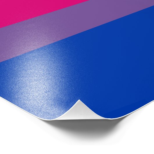 Bisexual Pride Flag Foto Afdruk (Hoek)