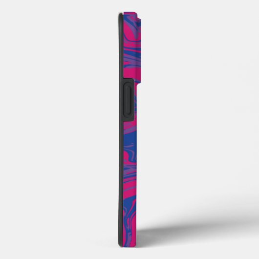  Bisexual Pride Flag Gemarmerd Abstract Case-Mate iPhone Case (Achterkant / Rechts)
