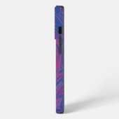 Bisexual Pride Flag Gemarmerd Abstract iPhone Hoesje (Linkerkant)