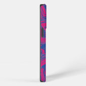 Bisexual Pride Flag Gemarmerd Abstract iPhone Hoesje (Rechterkant)