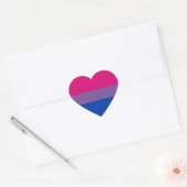 Bisexual Pride Flag Hart Sticker (Envelop)