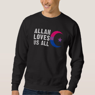 Bisexual Pride Flag Hilal crescent moon Islam Trui
