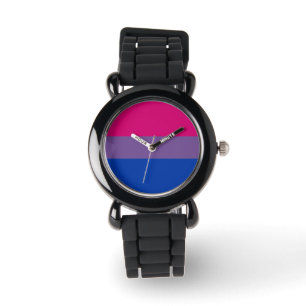 Bisexual Pride Flag Horloge