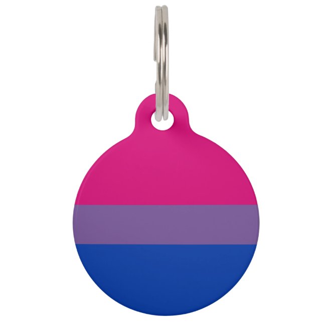 Bisexual Pride Flag Huisdierpenning (Voorkant)