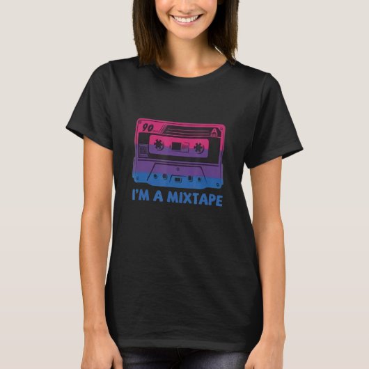 Bisexual Pride Flag I'm a Mixtape Mannen Women Gay T-shirt (Voorkant)