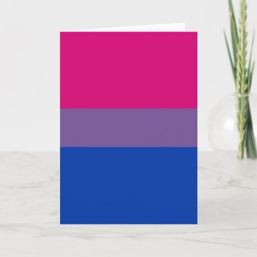 Bisexual Pride Flag Kaart (Voorkant)