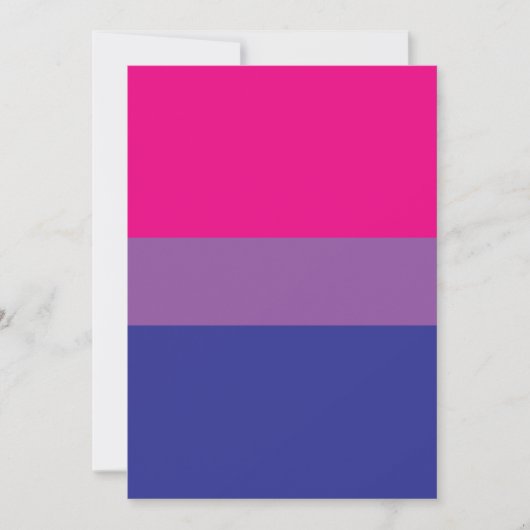 Bisexual Pride Flag Kaart (Voorkant)