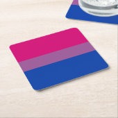 Bisexual Pride Flag Kartonnen Onderzetters (Schuin)
