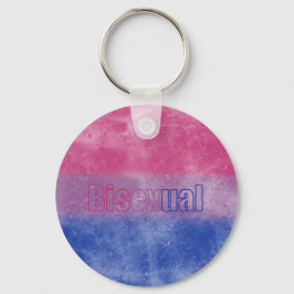 Bisexual pride flag key ring sleutelhanger