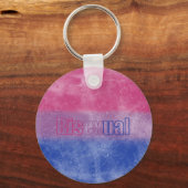 Bisexual pride flag key ring sleutelhanger (Voorkant)
