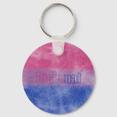 Bisexual pride flag key ring sleutelhanger (Achterkant)