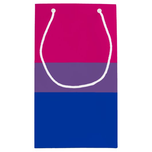 Bisexual Pride Flag Klein Cadeauzakje (Achterkant)