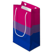 Bisexual Pride Flag Klein Cadeauzakje (Voorkant Gekanteld)