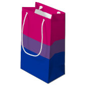 Bisexual Pride Flag Klein Cadeauzakje (Achterkant Gekanteld)