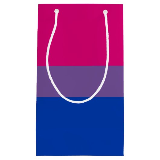 Bisexual Pride Flag Klein Cadeauzakje (Voorkant)