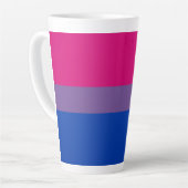 Bisexual Pride Flag Latte Mok (Linkerhoek)