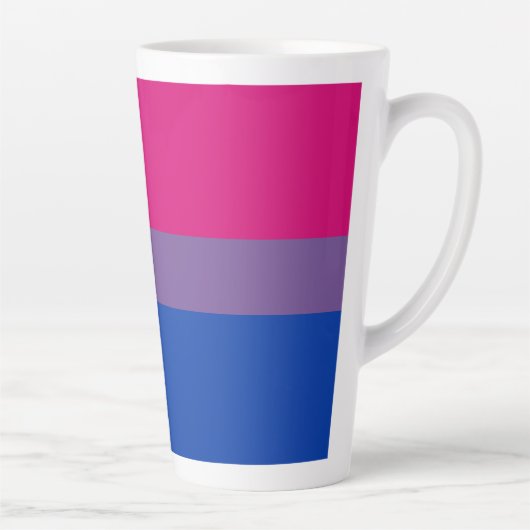 Bisexual Pride Flag Latte Mok (Rechts)