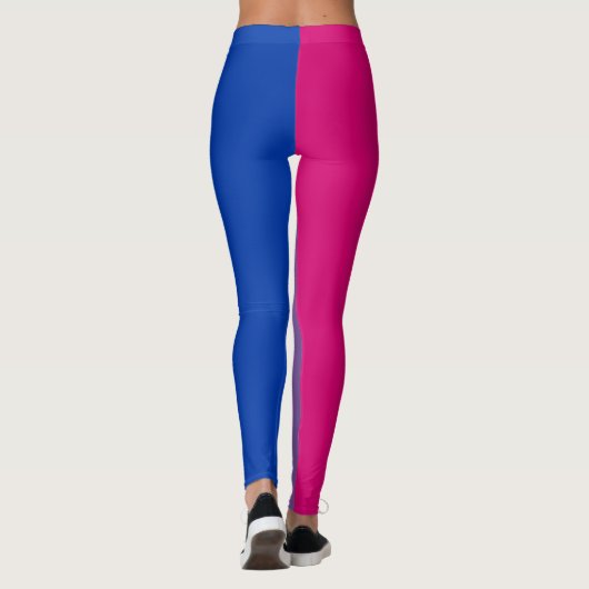 Bisexual Pride Flag LGBT - Verticale streep Leggings (Achterkant)