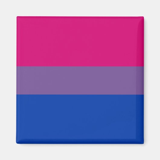 Bisexual Pride Flag Magneet (Voorkant)