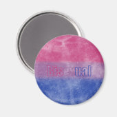 Bisexual pride flag magnet (Voorkant / Achterkant)